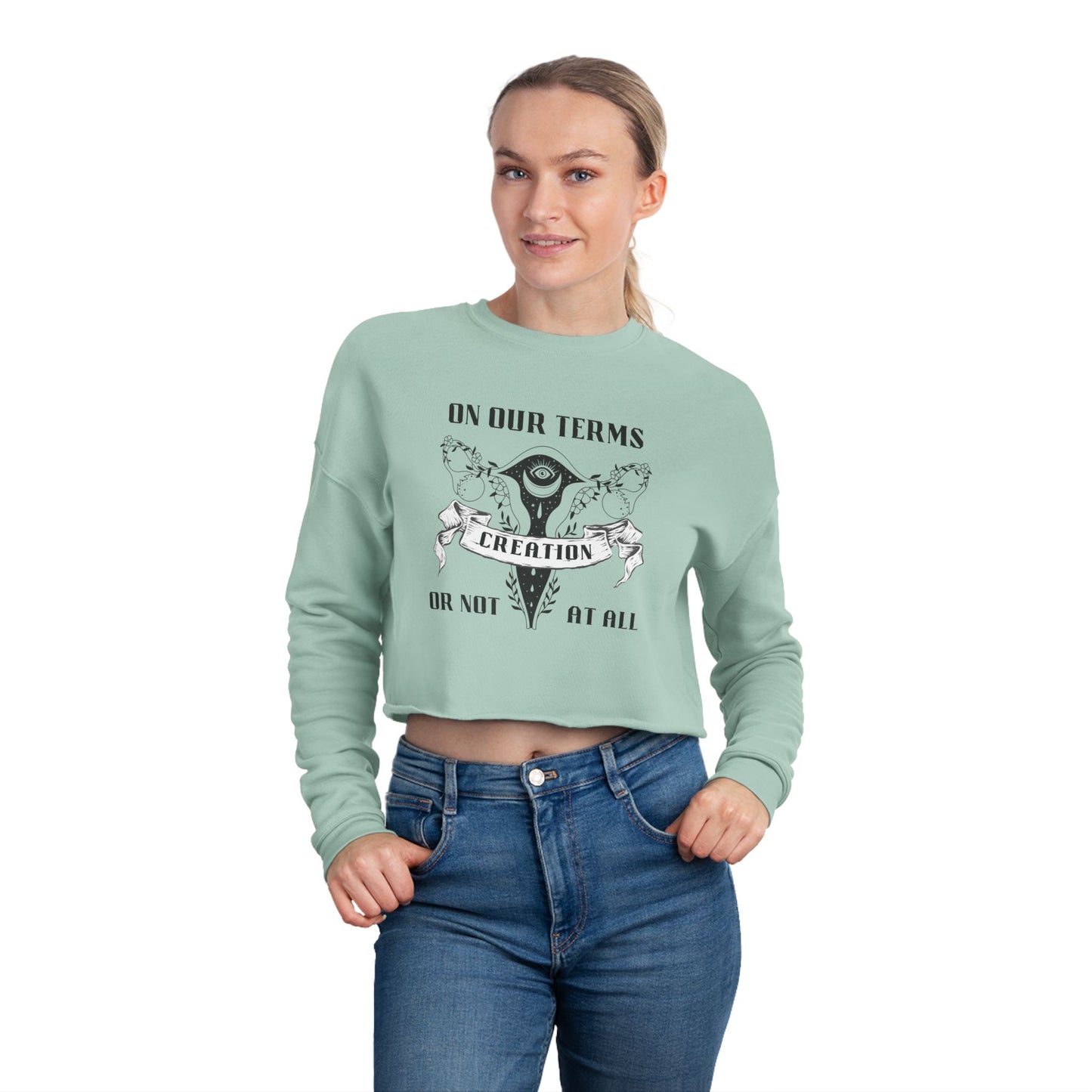 Cropped Sweatshirt - Creation Women's Rights